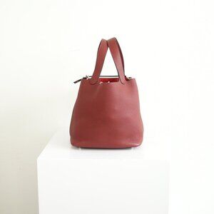 Hermes Rouge H Picotin Lock 18 Bag